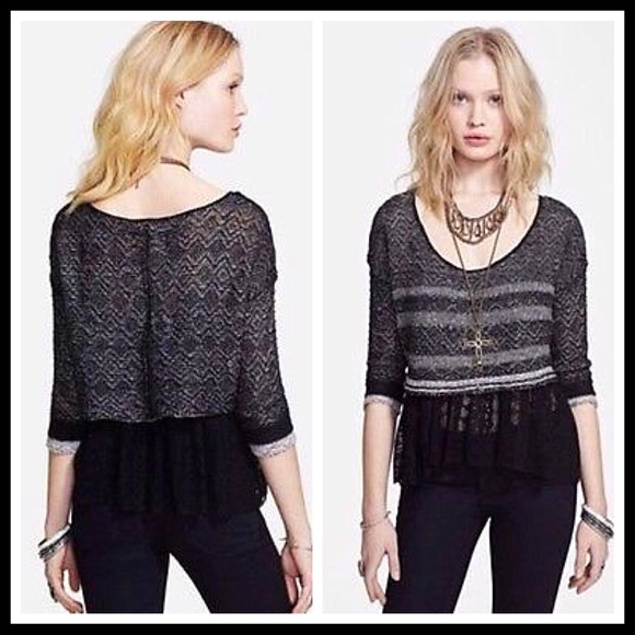 FREE PEOPLE PULLOVER & CAMI TANK 2 LAYER TOP - Picture 2 of 8